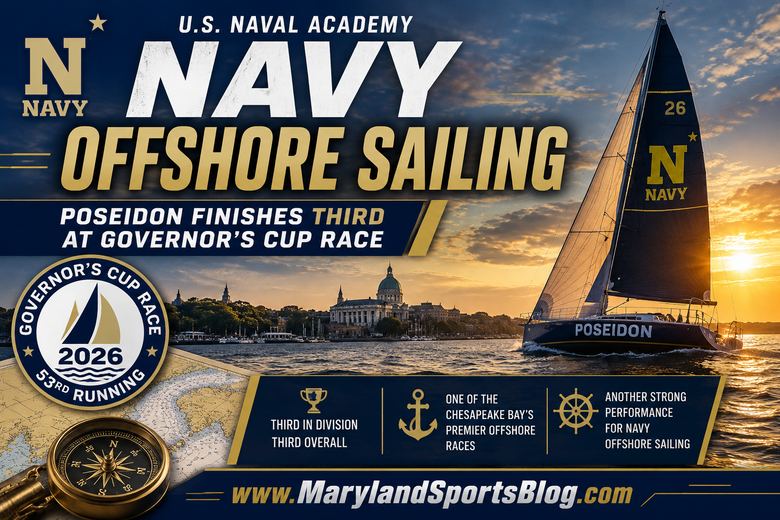 Poseidon Caps Outstanding Summer With Third-Place Finish at Governor’s Cup Race