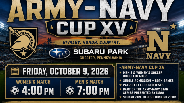 Army-Navy Cup XV Set for October 9 at Subaru Park as Rivalry Continues to Grow