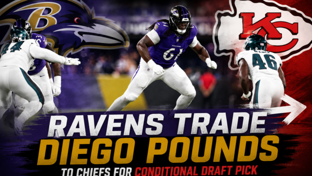 Ravens Trade Rookie Offensive Tackle Diego Pounds to Chiefs for Conditional Draft Pick