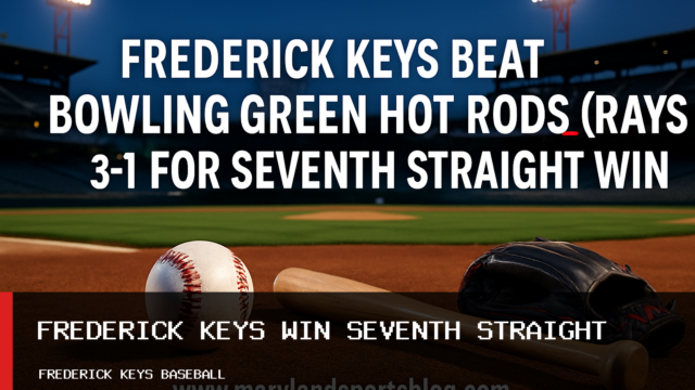Frederick Keys Beat Bowling Green Hot Rods (Rays) 3-1 for Seventh Straight Win