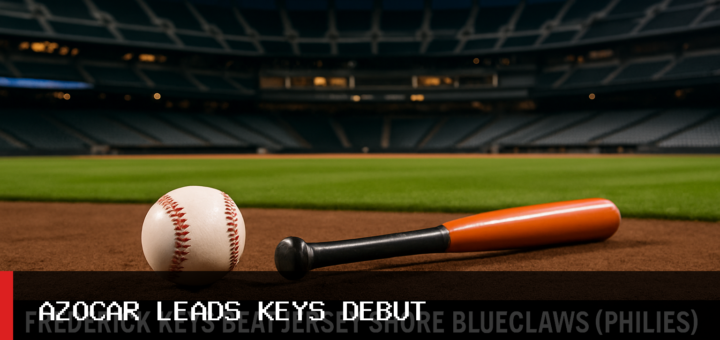 Frederick Keys Beat Jersey Shore BlueClaws (Phillies) 10-7 Behind Enddy Azocar’s Three-Hit Debut featured image