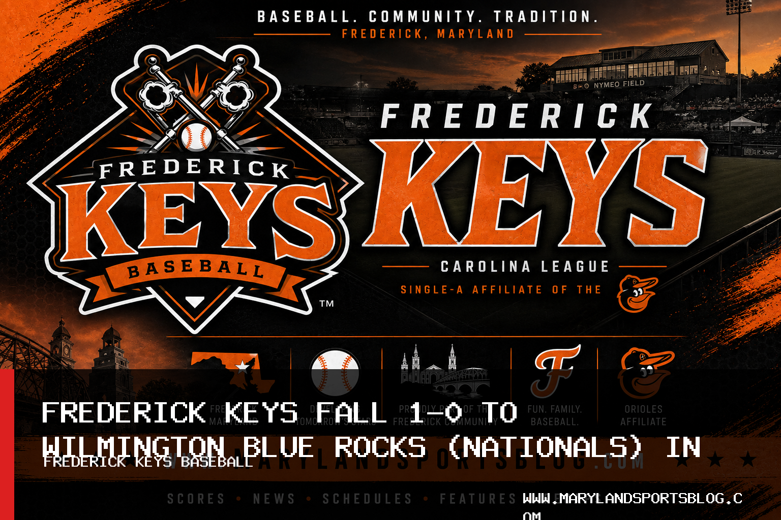 Frederick Keys Fall 1-0 to Wilmington Blue Rocks (Nationals) in Game Six featured image
