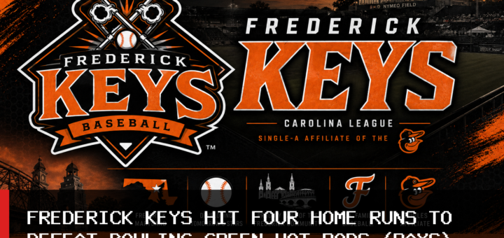 Frederick Keys Hit Four Home Runs to Defeat Bowling Green Hot Rods (Rays) 8-3 featured image