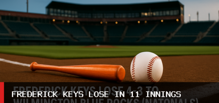 Frederick Keys Lose 4-3 to Wilmington Blue Rocks (Nationals) in 11 Innings featured image