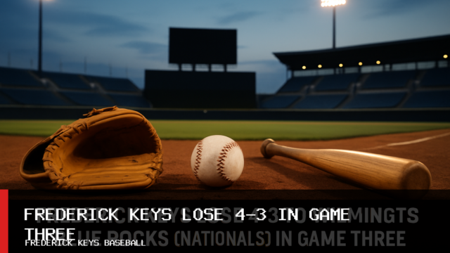 Frederick Keys Lose 4-3 to Wilmington Blue Rocks (Nationals) in Game Three