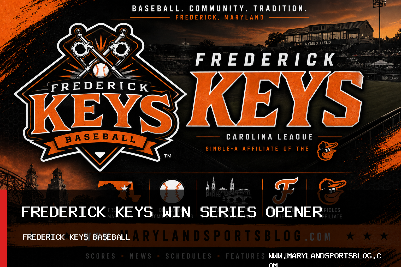 Frederick Keys Use Three-Run Fifth to Defeat Wilmington Blue Rocks (Nationals) 4-1 featured image