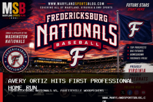 Fredericksburg Nationals Lose 11-4 to Fayetteville Woodpeckers as Avery Ortiz Hits First Professional Home Run featured image