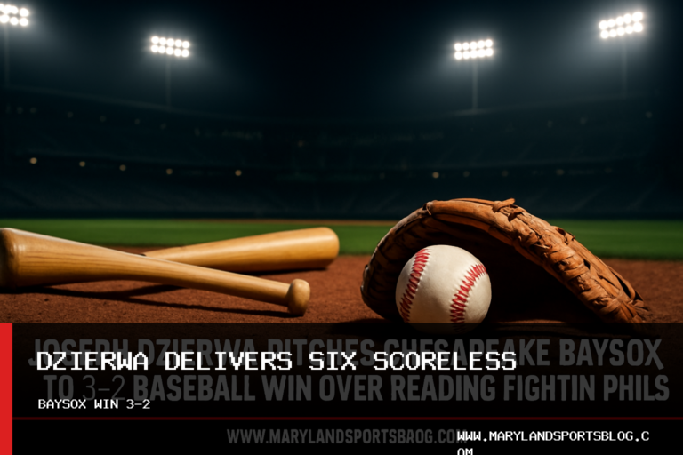 Joseph Dzierwa Pitches Chesapeake Baysox to 3-2 Baseball Win Over Reading Fightin Phils featured image