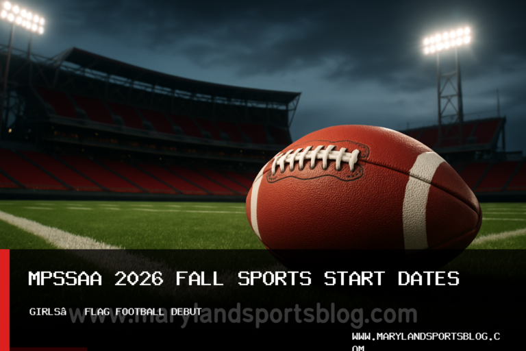 MPSSAA Announces 2026 Fall Sports Start Dates as Girls’ Flag Football Debuts featured image
