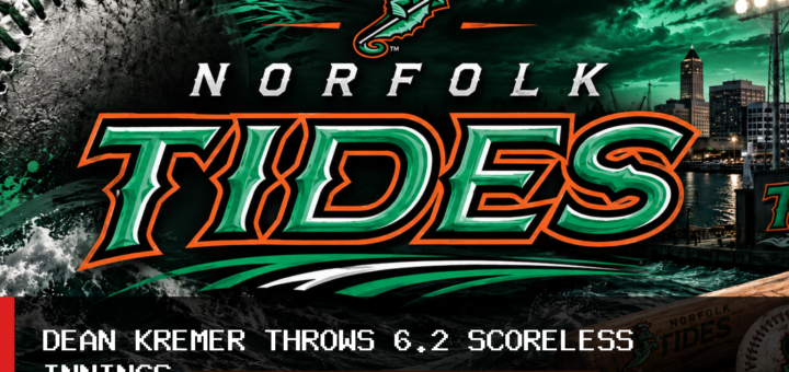 Norfolk Tides Fall 4-1 to Durham Bulls Despite Dean Kremer’s 6.2 Scoreless Innings featured image