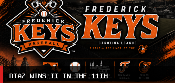 Randal Diaz Gives Frederick Keys Baseball an Extra-Inning Win Over Asheville Tourists featured image