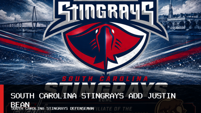 South Carolina Stingrays Agree to Terms With Defenseman Justin Bean for 2026-27 Season