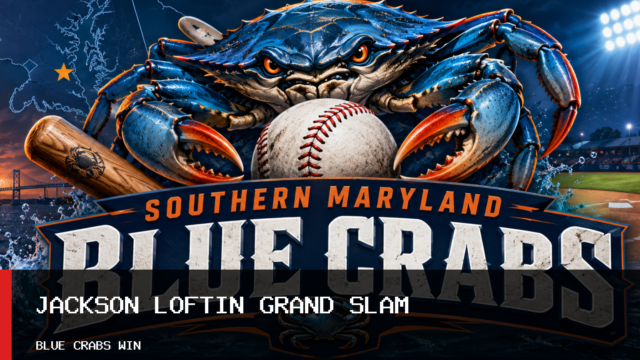 Southern Maryland Blue Crabs Beat Gastonia Ghost Peppers 13-3 Behind Jackson Loftin Grand Slam
