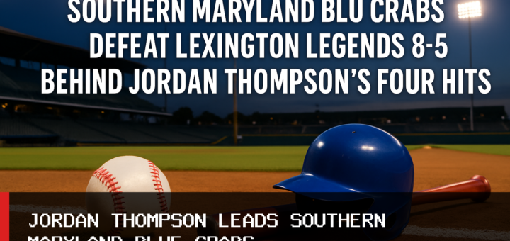 Southern Maryland Blue Crabs Defeat Lexington Legends 8-5 Behind Jordan Thompson’s Four Hits featured image