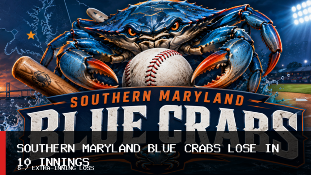 Southern Maryland Blue Crabs Lose 8-7 to Gastonia Ghost Peppers in 10 Innings