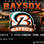 Vance Honeycutt’s First Double-A Home Run Leads Chesapeake Baysox Past Harrisburg Senators in 10 Innings