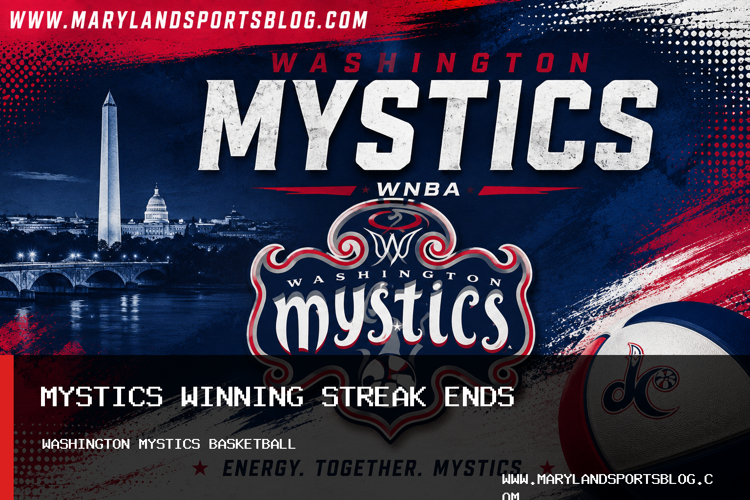 Washington Mystics' Seven-Game Winning Streak Ends Against Las Vegas Aces featured image