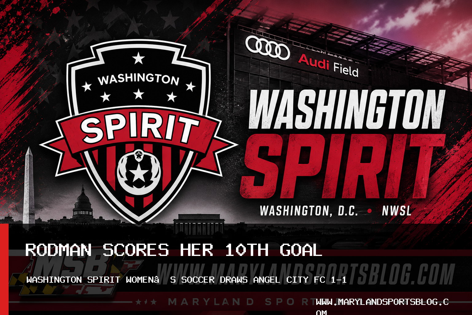 Washington Spirit Women’s Soccer Draws Angel City FC 1-1 Behind Trinity Rodman’s 10th Goal featured image
