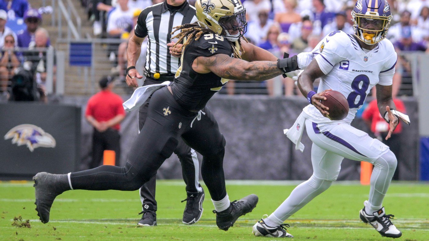 Saints Hand Ravens, Minter First Loss