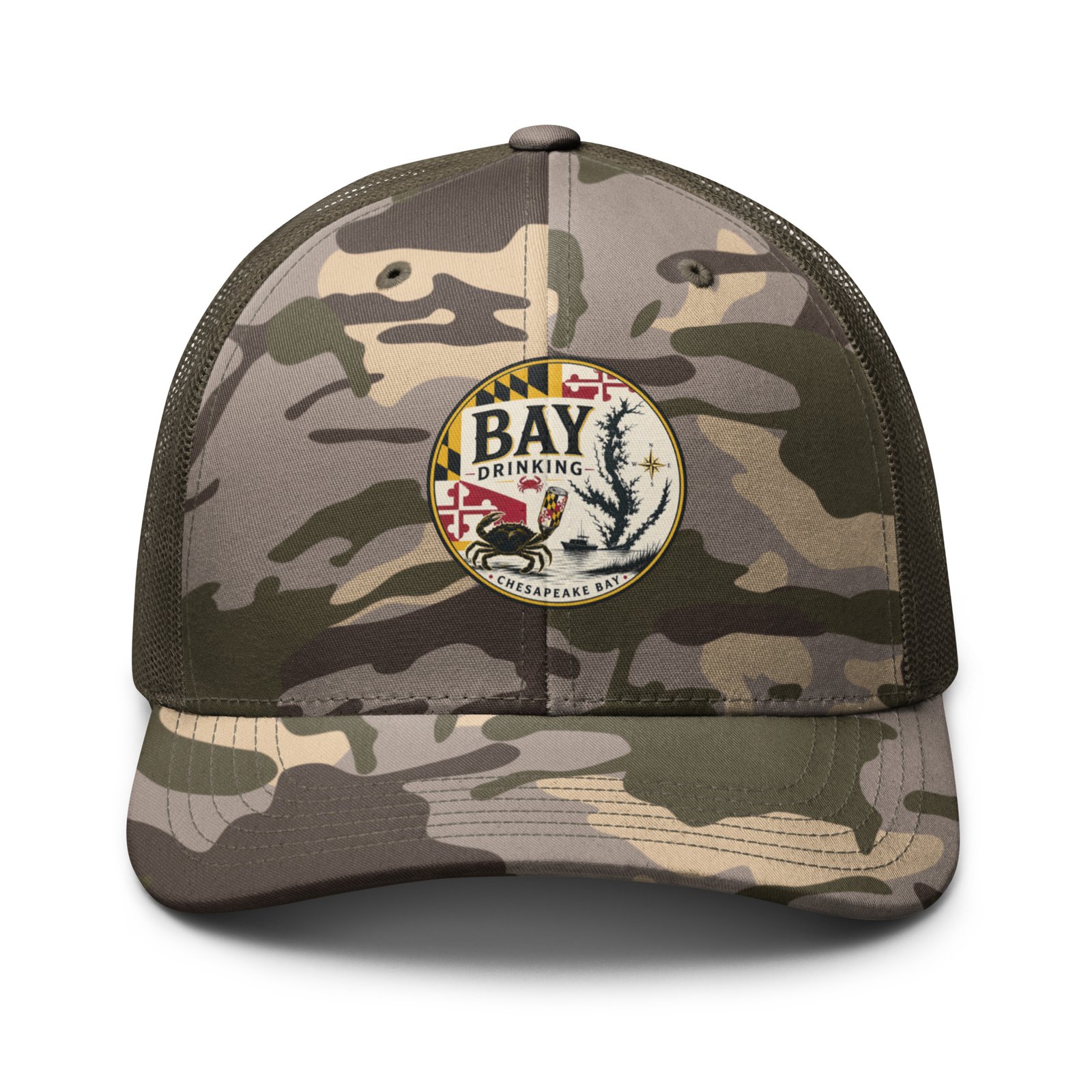 Bay Drinking Camouflage trucker hat