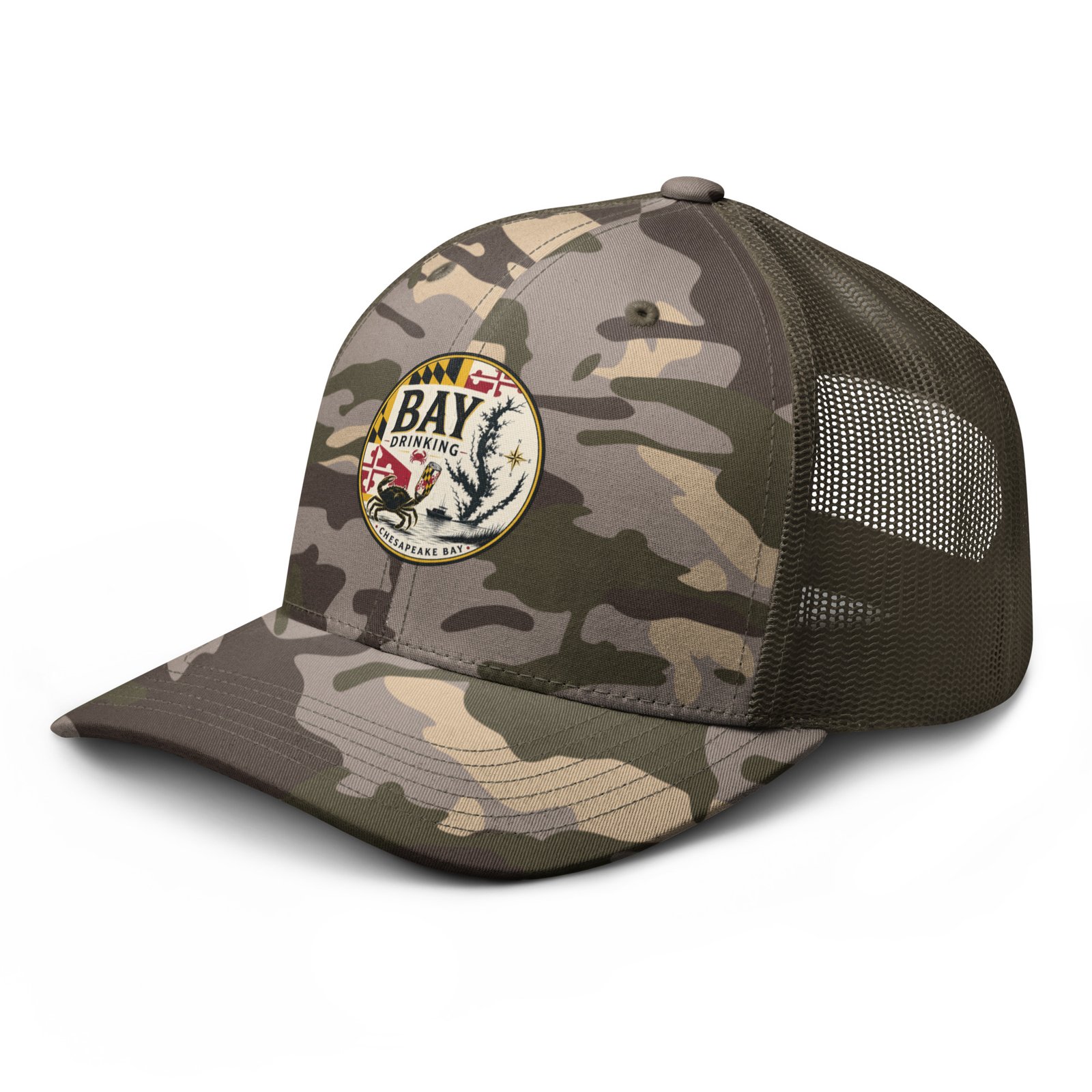 Bay Drinking Camouflage trucker hat - Image 3