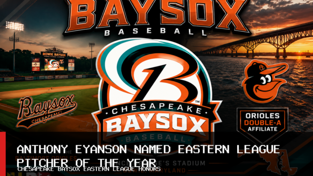 Chesapeake Baysox Baseball: Anthony Eyanson Named Eastern League Pitcher of the Year