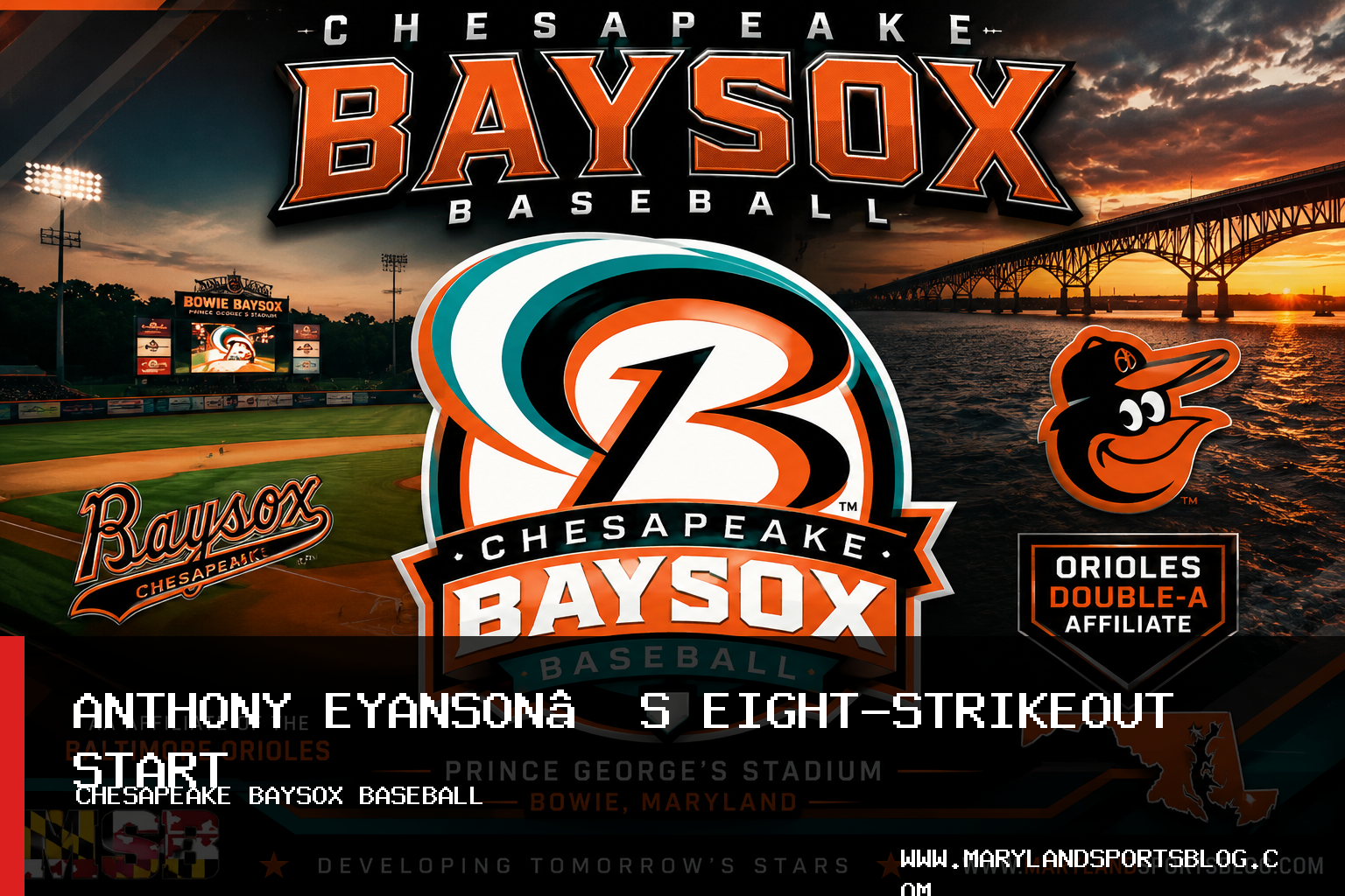 Chesapeake Baysox Lose 5-4 to Portland Sea Dogs After Anthony Eyanson’s Eight-Strikeout Start featured image