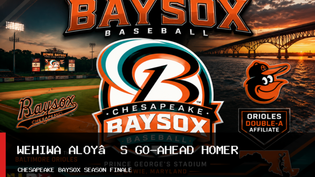 Chesapeake Baysox Rally Past Richmond Flying Squirrels 3-1 Behind Wehiwa Aloy Homer