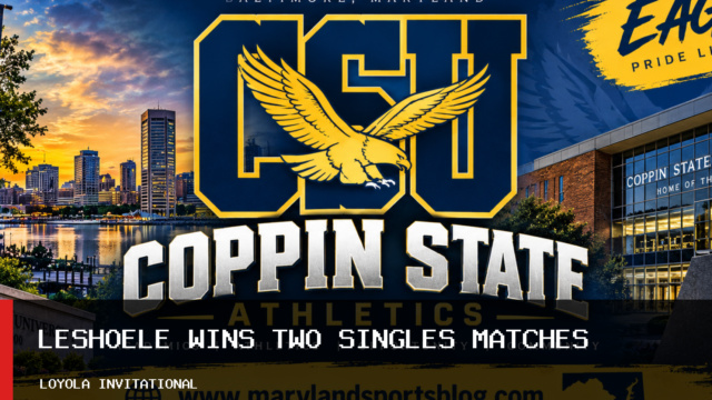 Coppin State University Men’s Tennis Team Opens Fall Schedule With Mpho Leshoele Singles Wins