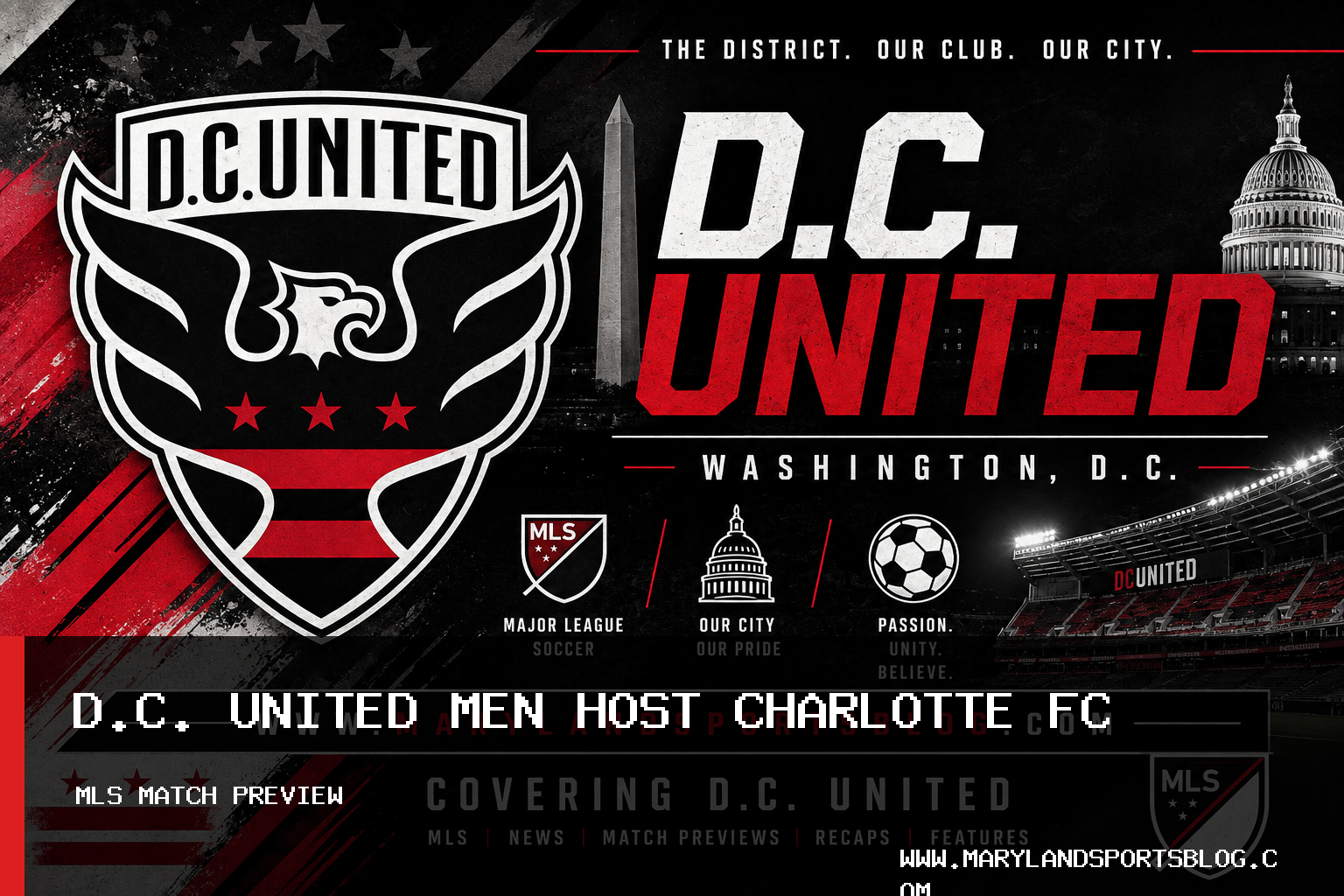 D.C. United Men Host Charlotte FC in Second 2026 MLS Meeting at Audi Field featured image