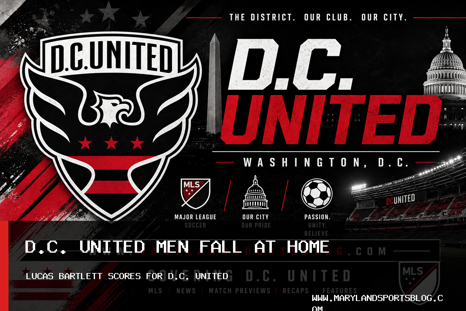 D.C. United Men Lose 2-1 to Charlotte FC as Lucas Bartlett Scores at Audi Field featured image
