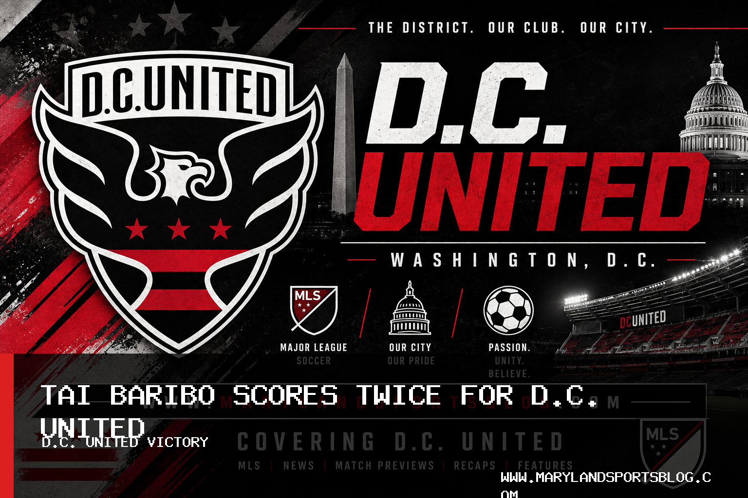 D.C. United Men’s Soccer Beats Columbus Crew 2-1 Behind Tai Baribo’s Two Goals featured image