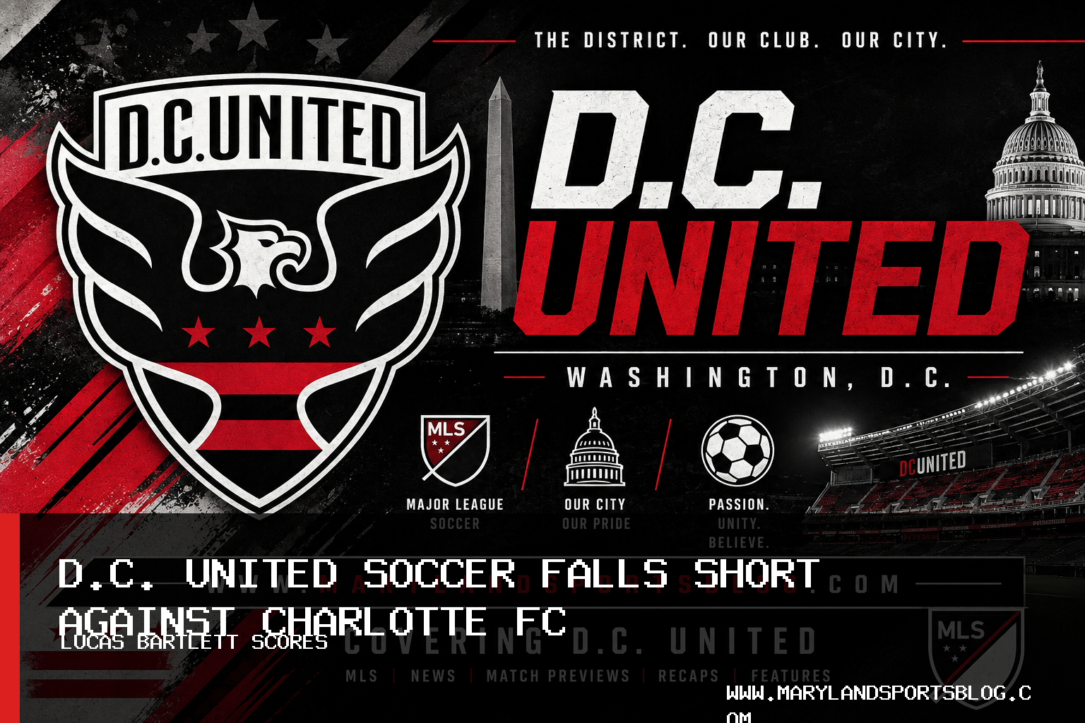 D.C. United Soccer Loses 2-1 to Charlotte FC as Lucas Bartlett Scores featured image