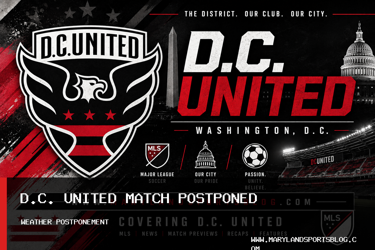 D.C. United Soccer Match Against FC Cincinnati Postponed by Inclement Weather featured image