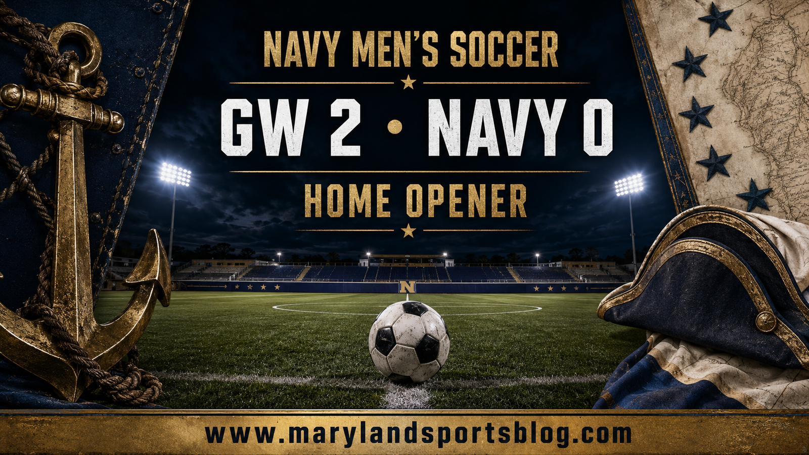 Early Deficit Sinks Navy Men’s Soccer in 2-0 Home-Opening Loss to George Washington