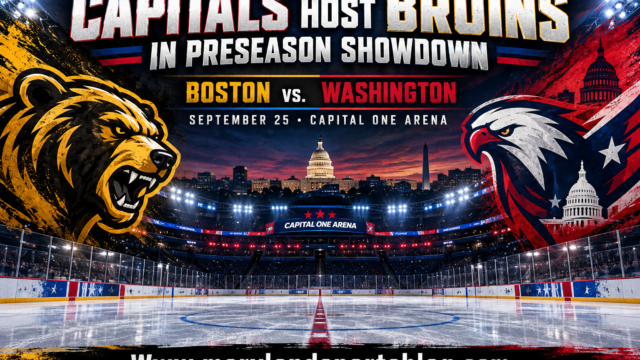 Capitals Host Bruins in Lone Capital One Arena Preseason Tune-Up