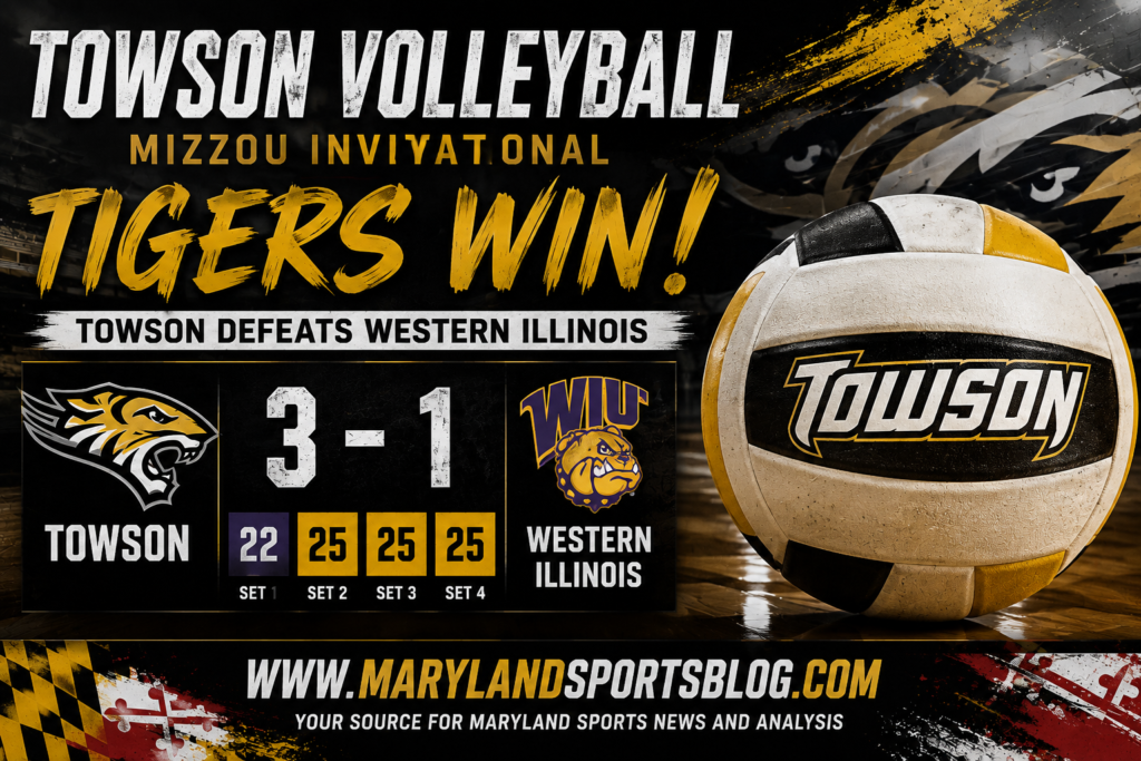 Towson Volleyball Tops Western Illinois in Four Sets to Close Mizzou Invitational