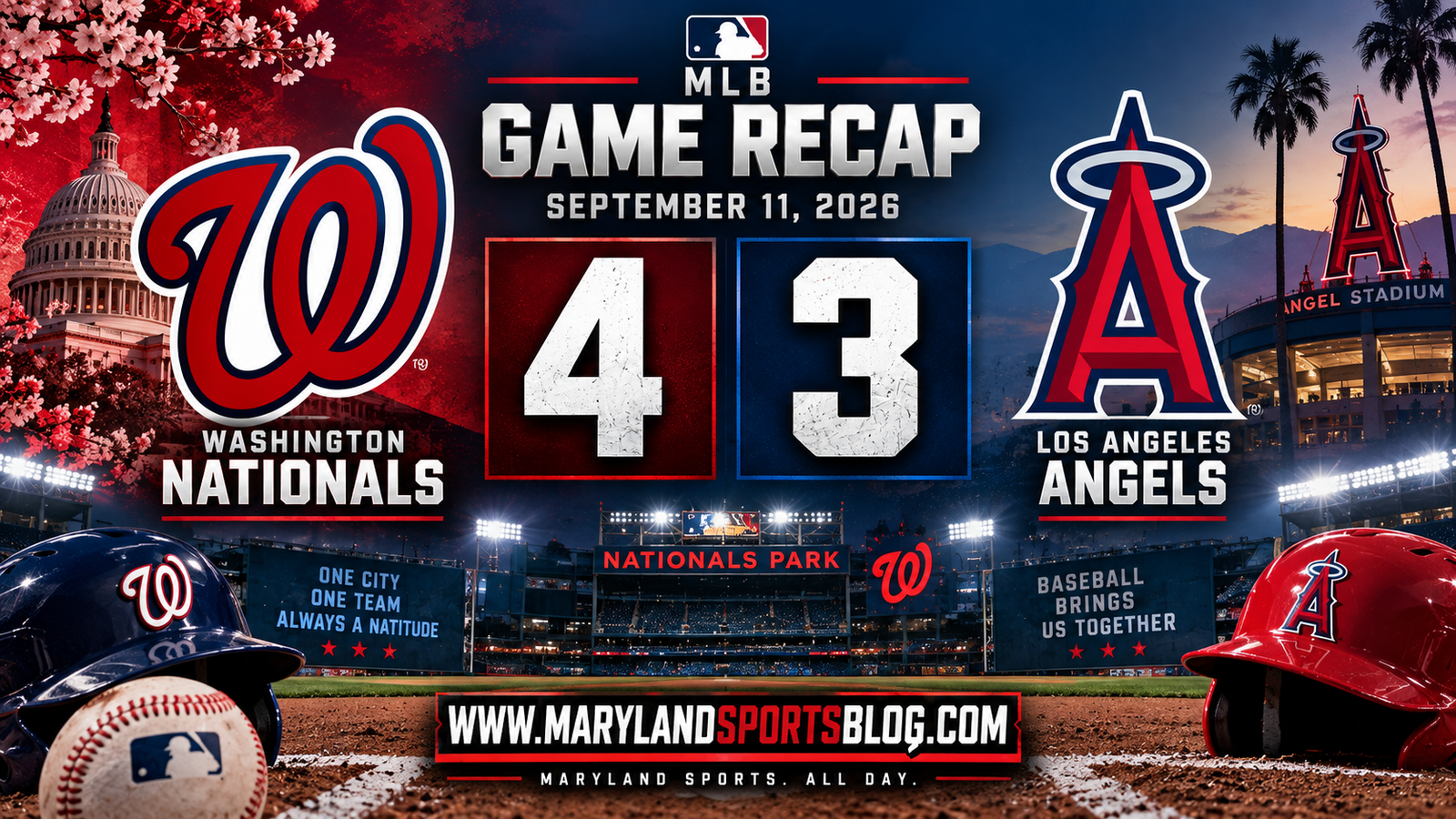 Nationals rally past Angels 4-3 behind late Vivas double, snap seven-game losing streak
