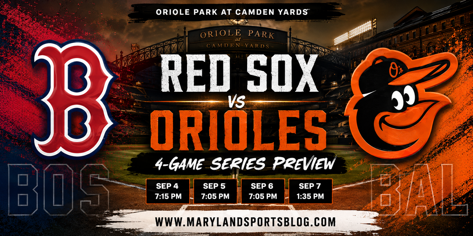 Orioles Face Pivotal Four-Game Showdown With Red Sox as Wild-Card Race Heats Up