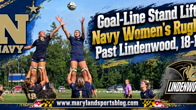 Goal-Line Stand Lifts Navy Women’s Rugby Past Lindenwood, 18-15
