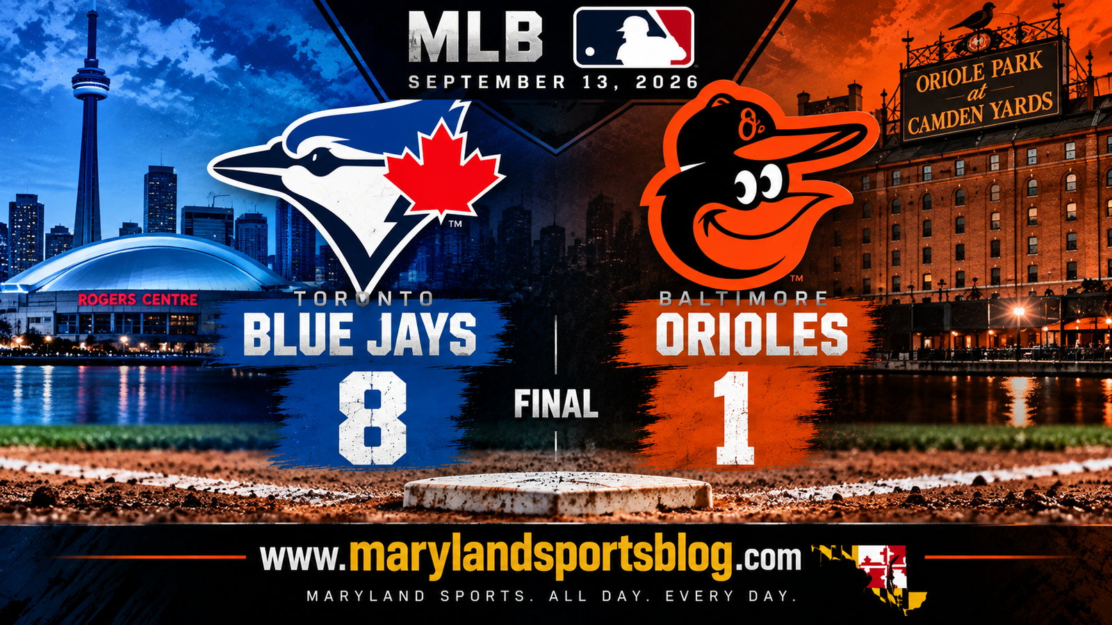 Orioles Waste Early Chances, Fall 8-1 to Blue Jays in Series Finale