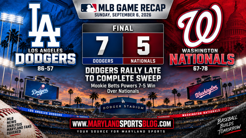 Nationals Let Late Lead Slip as Mookie Betts Powers Dodgers to 7-5 Comeback Win