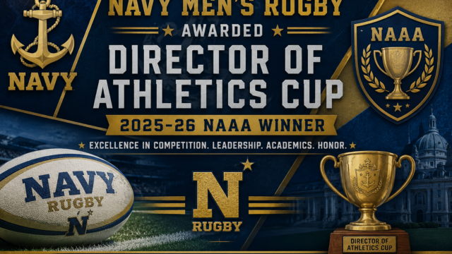Navy men’s rugby earns NAAA Director of Athletics Cup after another championship-caliber season