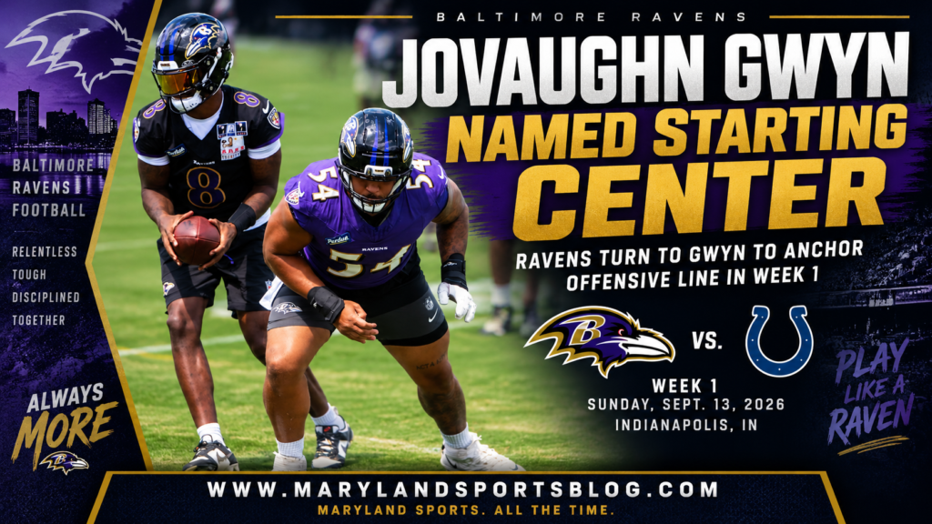 Jovaughn Gwyn Wins Ravens Starting Center Job Ahead of Week 1