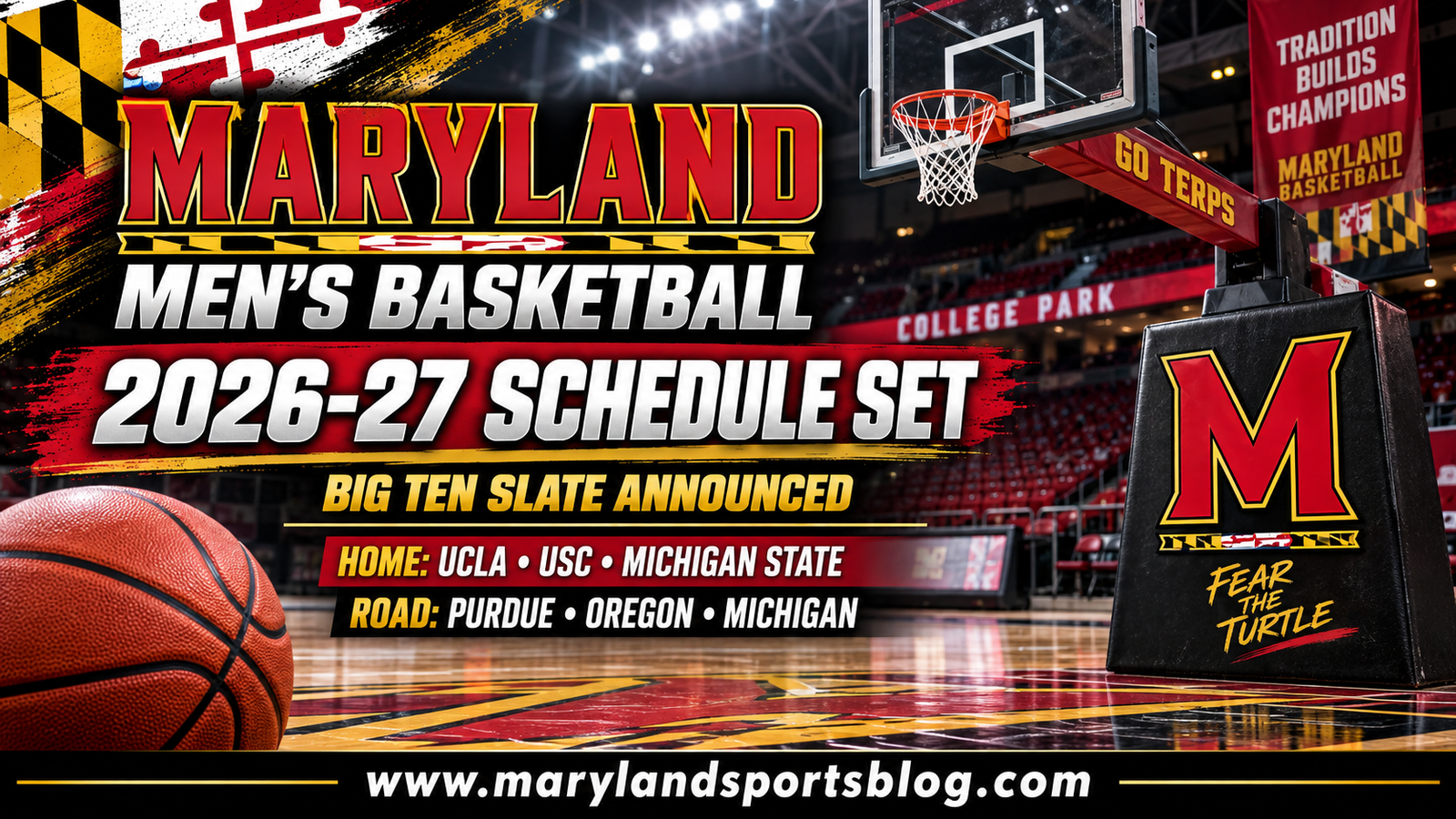 Maryland Men’s Basketball’s 2026-27 Schedule Set as Terps Prepare for Challenging Big Ten Slate