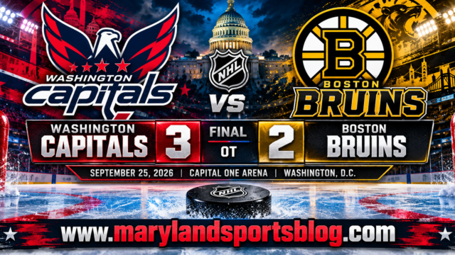 <br>Kyrou’s Overtime Winner Lifts Capitals Past Bruins, 3-2