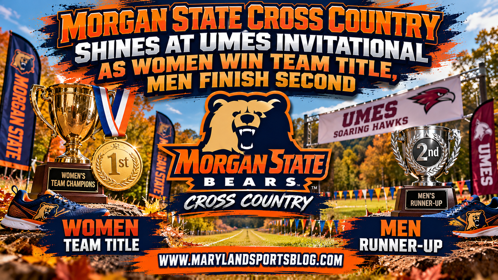 <br>Morgan State Cross Country Shines at UMES Invitational as Women Win Team Title, Men Finish Second