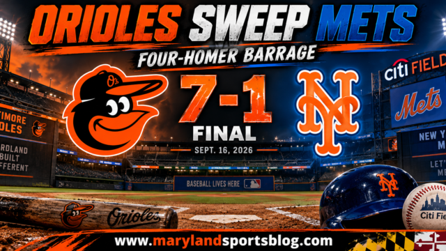 Orioles crush Mets 7-1, complete sweep behind four-homer barrage