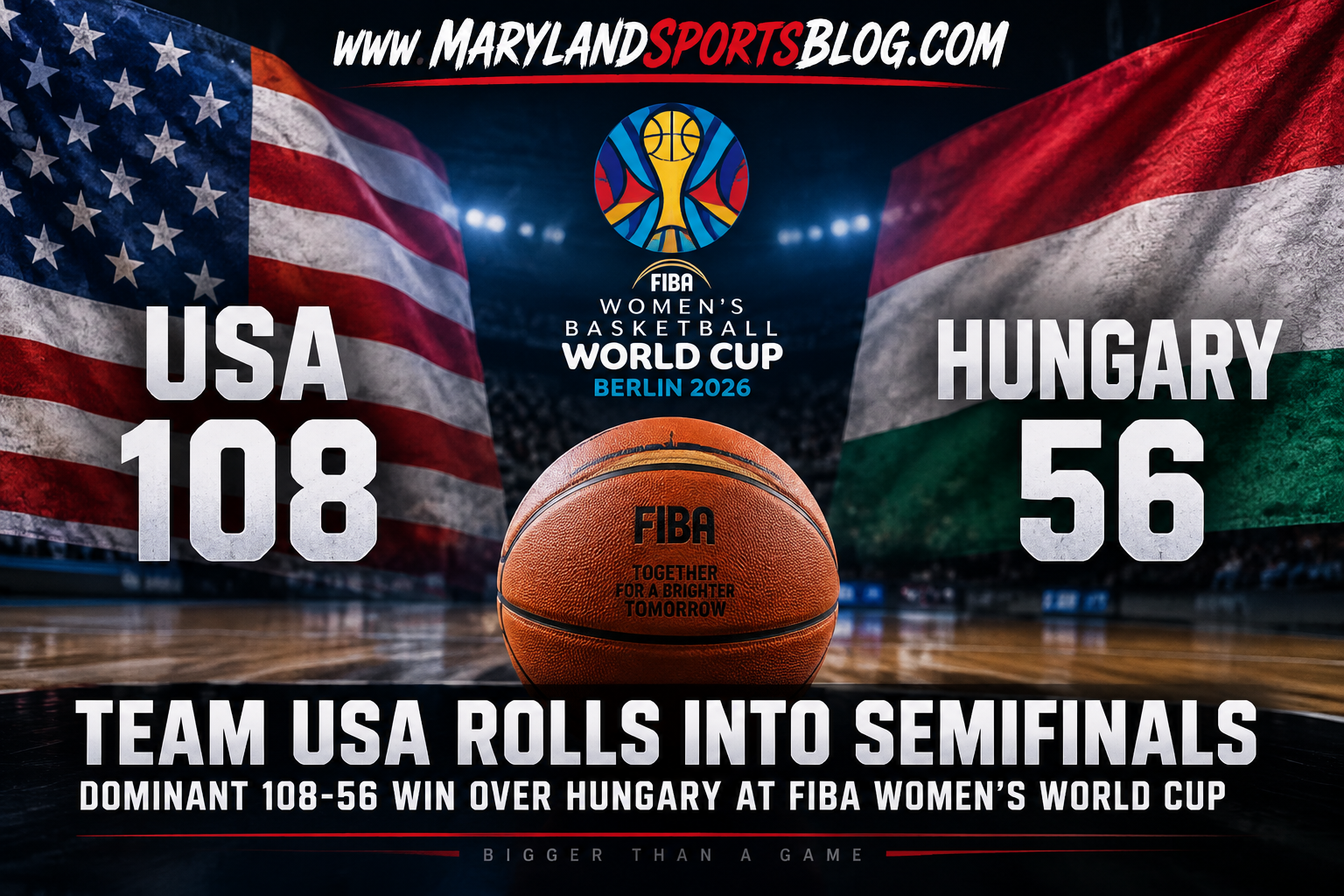Team USA overwhelms Hungary 108-56 to advance to FIBA World Cup semifinals