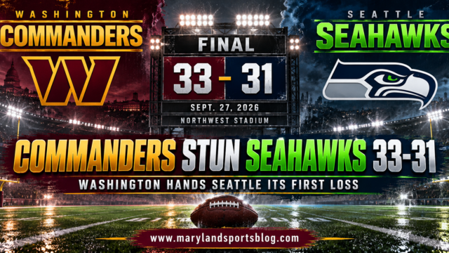 Commanders Shock Defending Champion Seahawks 33-31 Behind Mariota, Turnover-Hungry Defense